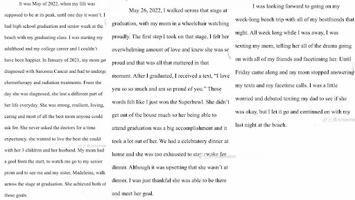 the essay that made my english teacher cry